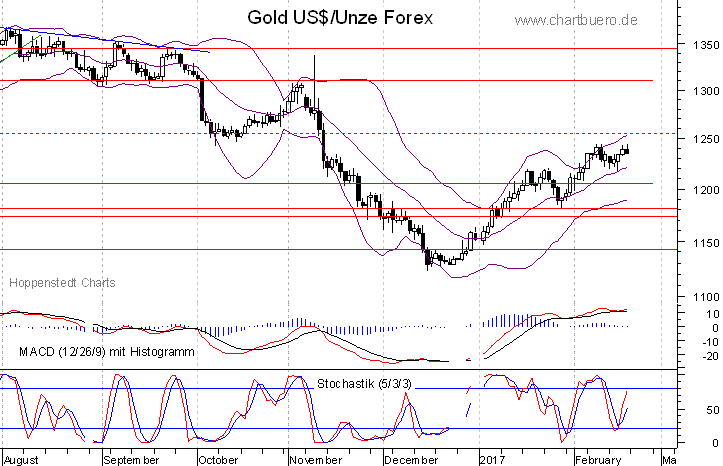 kurzfristiger Gold Chart